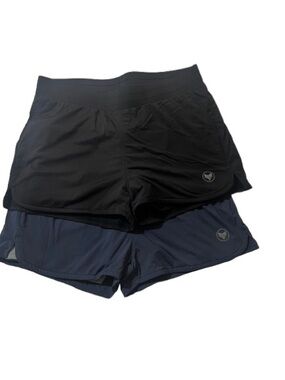 Women's Alpha Forward double lined Performance Shorts - Black & Navy - Medium